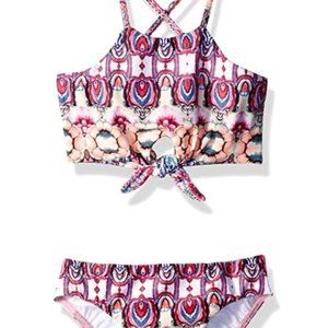 NWT SEAFOLLY GIRLS SIZE 5 6 MERMAIDA BIKINI SET